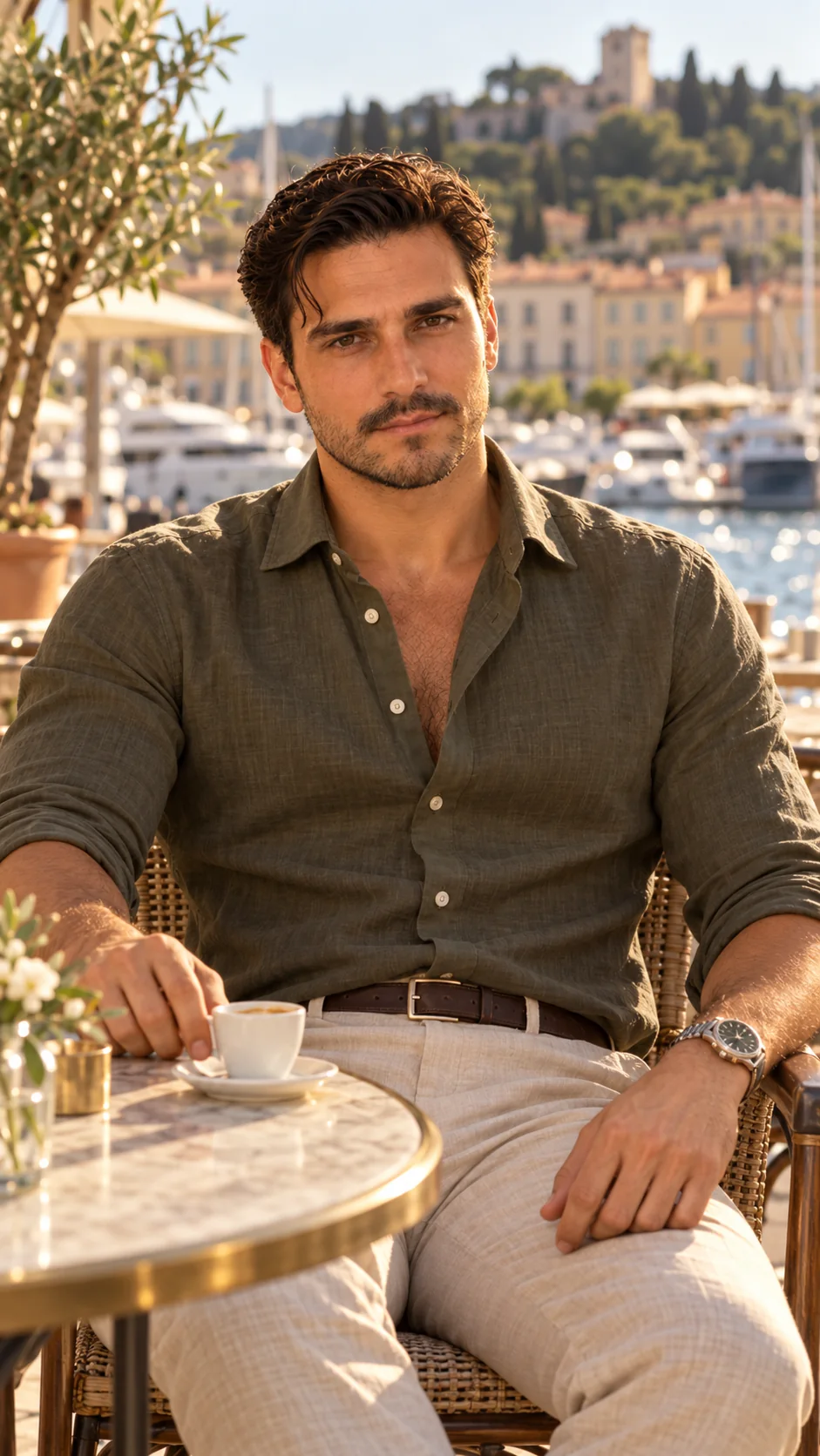 Donatello at an Italian marina